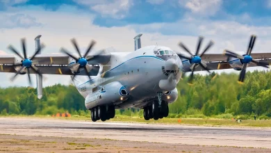 Russian Antonov An-22 transporter crashes with 7 crew on board
