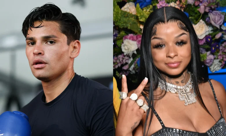 Ryan Garcia Accidentally Makes Contact With Chrisean Rock's Face During Livestream Sparring Session