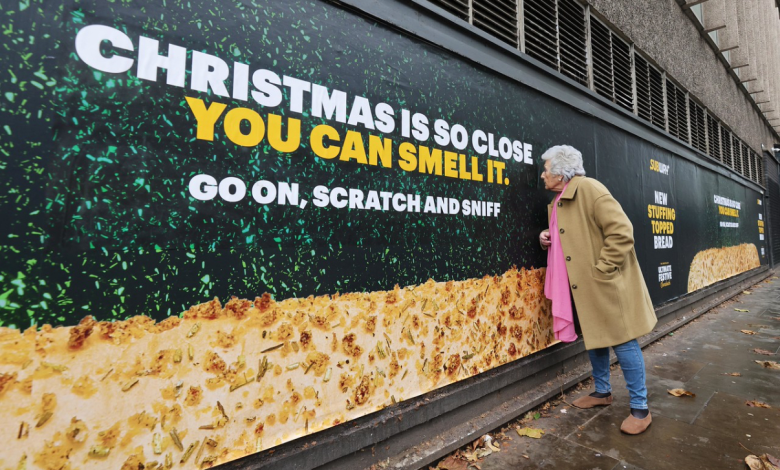 STUFFING SCENTED ‘SCRATCH AND SNIFF’ BILLBOARD UNVEILED IN LONDON