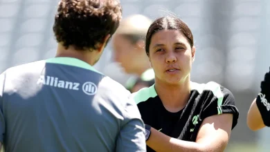 Sam Kerr ‘tracking well’ to start first match in Australia in two years