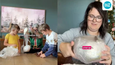 Saran Wrap Ball game is quietly taking over Christmas parties. How to play? | Hindustan Times