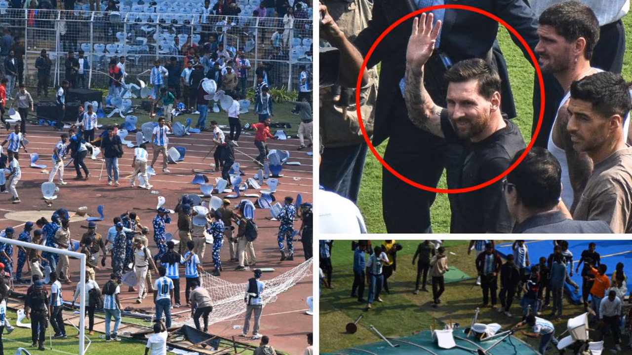 Scary scenes after Messi appearance