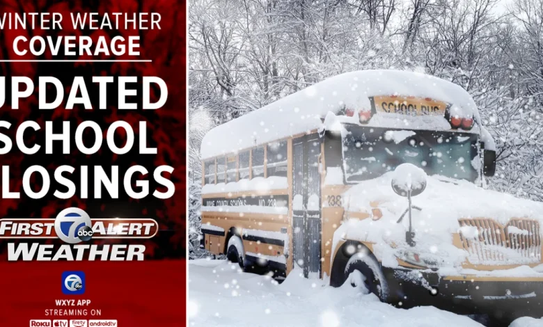 School Closings: See list of closures across metro Detroit