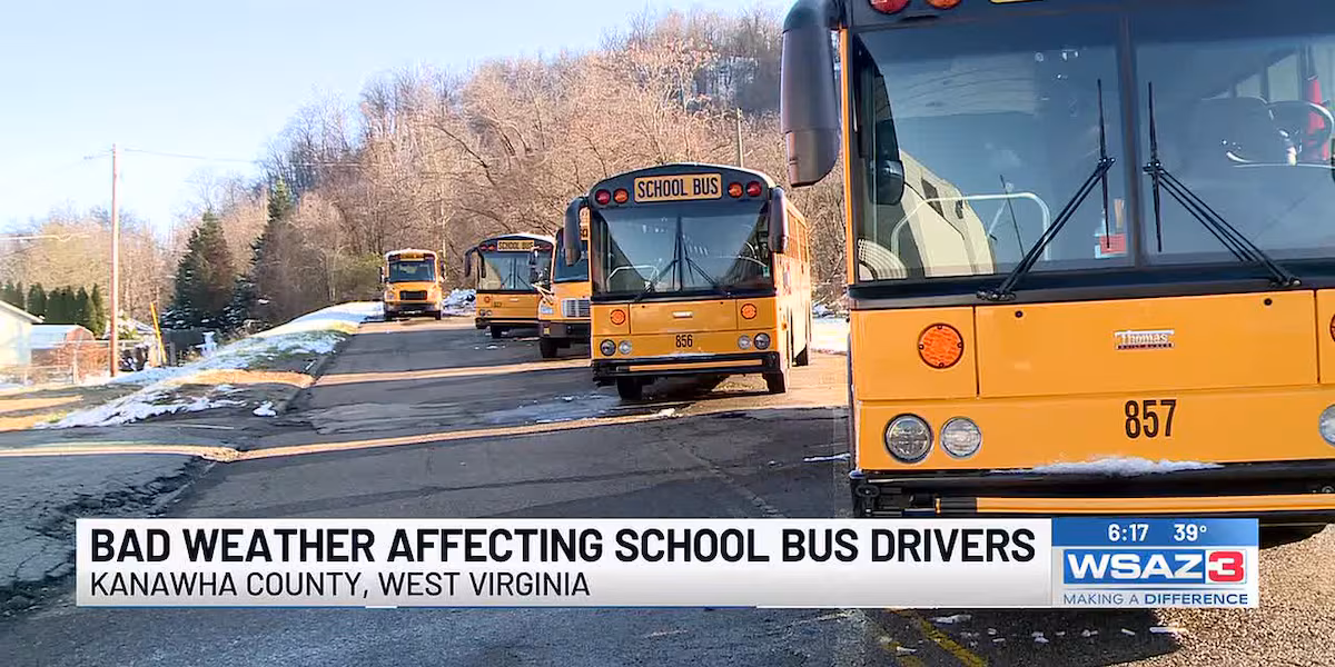 School bus drivers affected by wintry weather