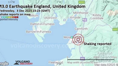 Seismic-like event, possible earthquake, reported few minutes ago near Blackpool, England, United Kingdom