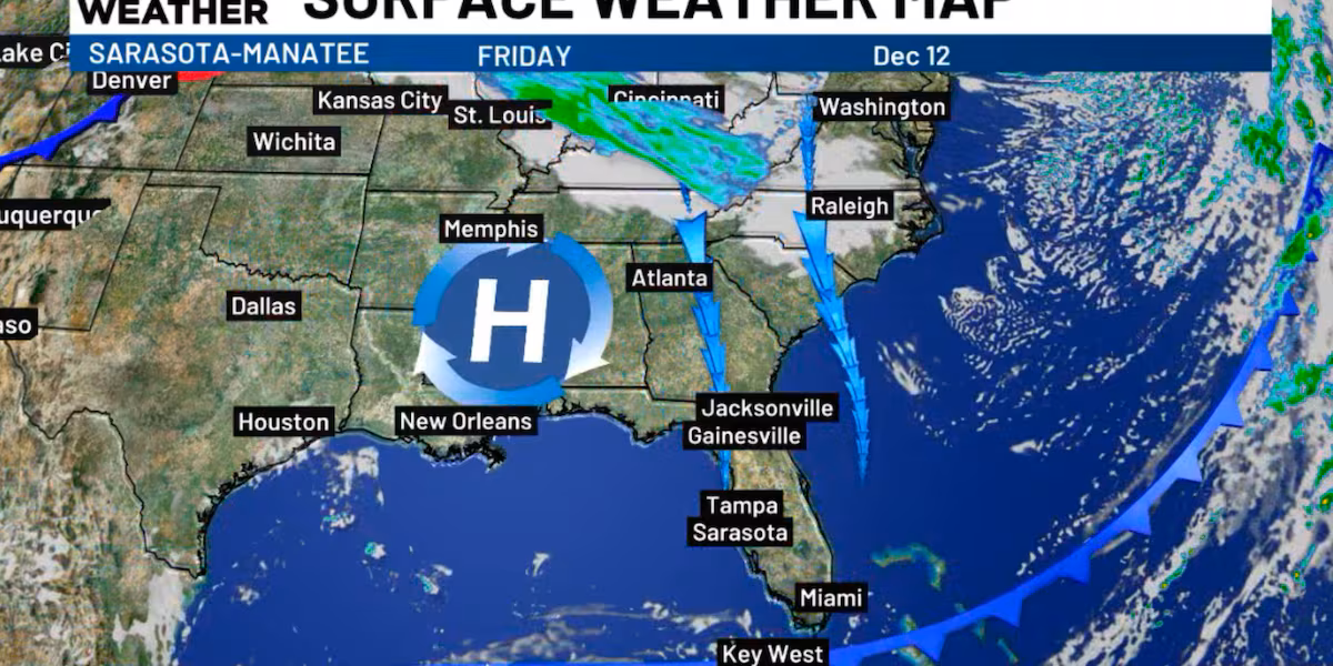 Several cold fronts pass by in the days to come.