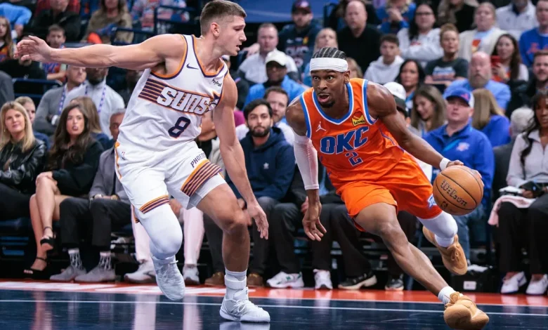 Shai Gilgeous-Alexander's reaction to Suns-Thunder dust-up goes viral