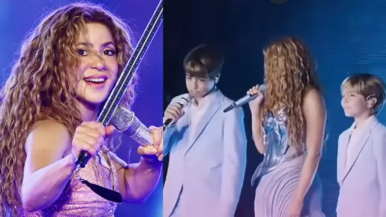 Shakira reacciona tras cantar con sus hijos en concierto y "verlos sacar la música que llevan dentro"