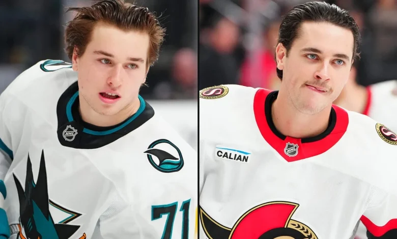 Sharks, Senators ditch helmets for warmups in Vegas. Did they break an NHL rule? - The Athletic