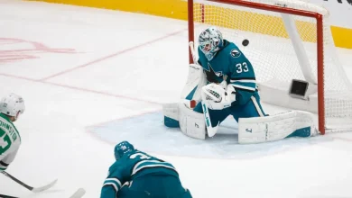 Sharks unable to overcome goalie’s costly miscue in loss to Dallas Stars