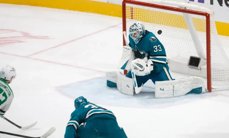 Sharks unable to overcome goalie’s costly miscue in loss to Dallas Stars