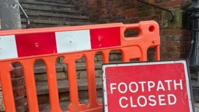 Shrewsbury’s Dana footpath closed due to castle wall safety concerns