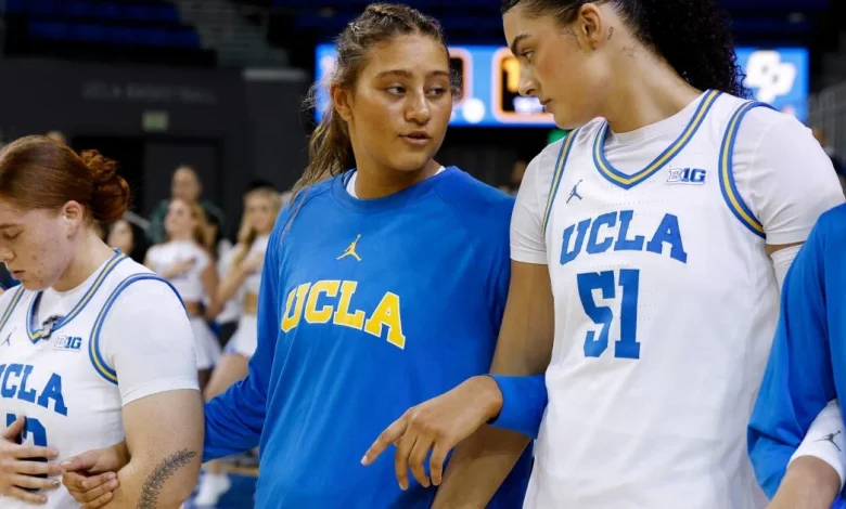 Sienna and Lauren Betts reunite as UCLA women win a laugher over Cal Poly