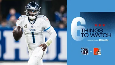 Six Things to Watch for the Titans in Sunday's Game at the Browns
