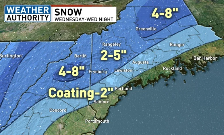 Slick morning and evening commute on Wednesday due to rain, freezing rain, and snow