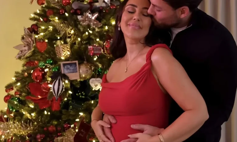 Sophie Kasaei and Jordan Brook reveal they’re expecting first child after challenging two-year fertility journey