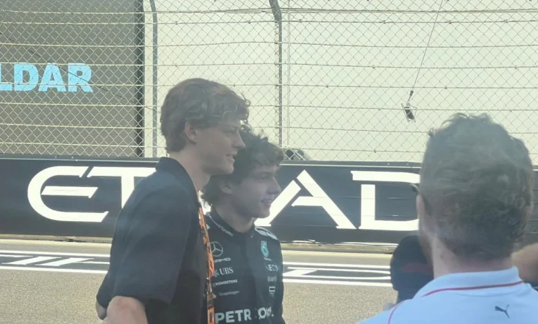 Sorpresa ad Abu Dhabi, per il Gran Premio arriva Sinner: un giro in pista con Kimi, foto esclusive