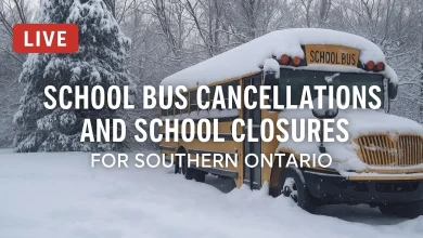 Southern Ontario: School Bus Cancellations and Closures for Tuesday, December 2, 2025