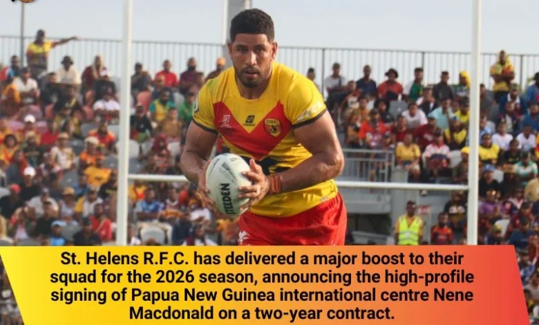 St. Helens sign PNG international Nene Macdonald for 2026 season