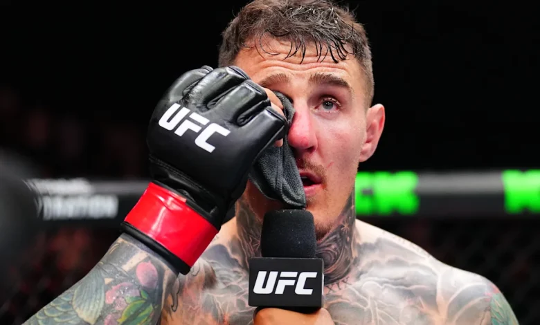 Still-blind Tom Aspinall rages over ‘disgusting cheat’ Ciryl Gane rematch date – ‘I’ll be back to smash your face … soon’