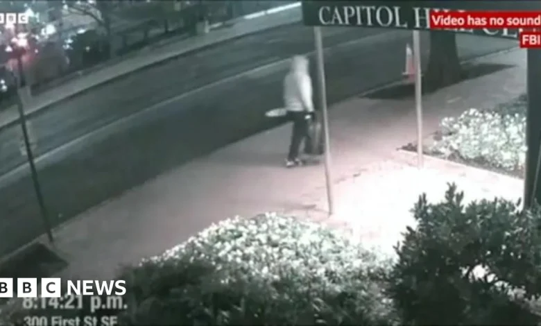 Suspect arrested over pipe bombs placed ahead of 6 January Capitol riot