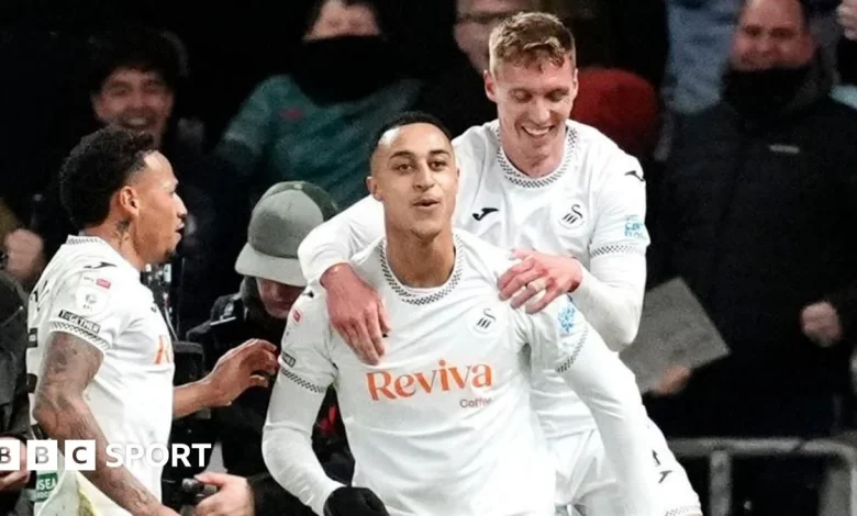 Swansea City 2-1 Wrexham: Idah wins it after Okonkwo error