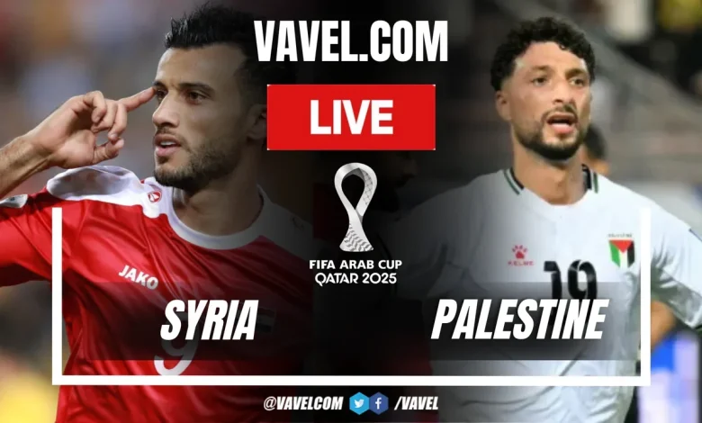 Syria vs Palestine LIVE Score Updates in 2025 FIFA Arab Cup Match