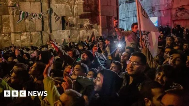 Syrian president addresses jubilant crowds on anniversary of Assad's fall