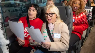 TOWIE's Carol Wright embarks on a festive coach trip for an unexpected reason