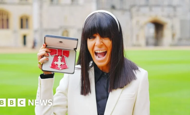 TV faithful Claudia Winkleman made MBE by the King at Windsor Castle