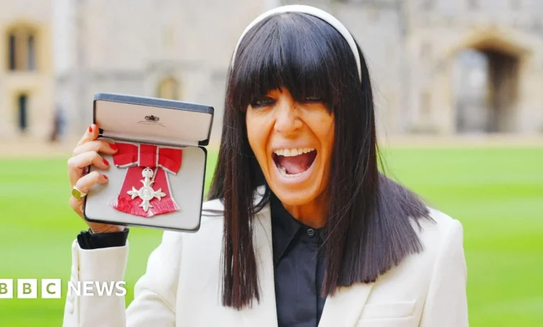 TV faithful Claudia Winkleman made MBE by the King at Windsor Castle