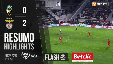 Taça Generali Tranquilidade (Oitavos de Final): Resumo Flash Farense 0-2 Benfica