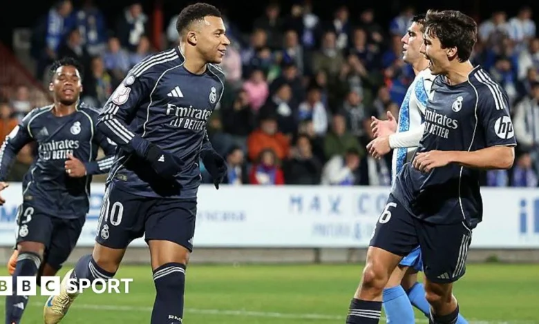 Talavera 2-3 Real Madrid: Kylian Mbappe one short of equalling Cristiano Ronaldo record