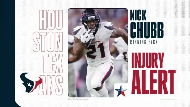 Texans RB Nick Chubb leaves Chiefs game with rib injury