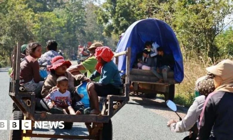 Thailand-Cambodia conflict: Thousands flee disputed border after deadly clashes and air strikes