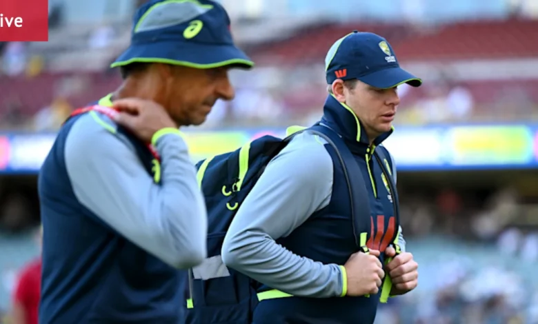 The Ashes 2025 third Test day one LIVE updates: Carey, Inglis fight back after Adelaide Oval left stunned by Khawaja’s dismissal