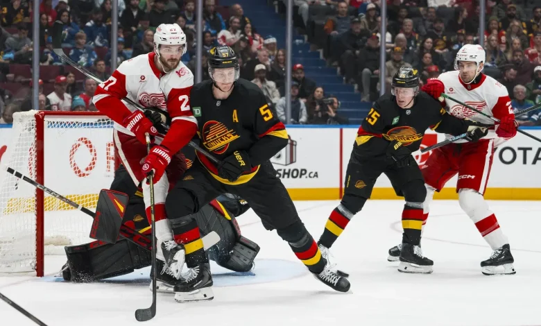 The Stats Behind Game #30: Red Wings 4, Canucks 0