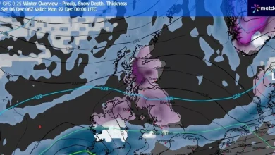 Three snow storms could bury half of Britain in Arctic blast before Christmas