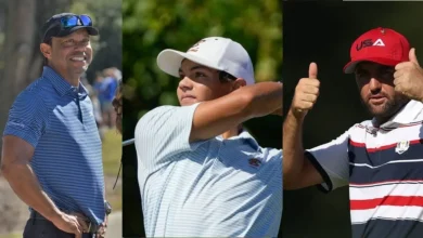 Tiger Woods' son Charlie Woods meets Scottie Scheffler at Hero World Challenge 2025