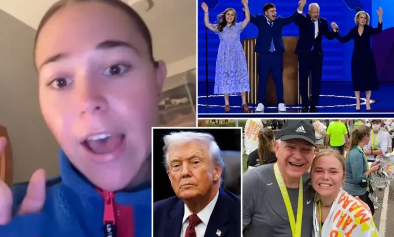 Tim Walz's daughter Hope goes on foul-mouthed TikTok rant after Trump called her dad 'retarded