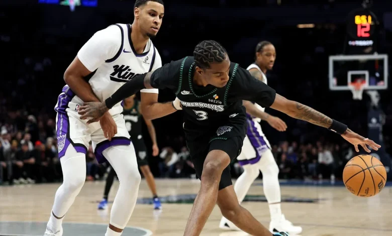 Timberwolves top Kings 117-103 without Edwards behind 24 points from Randle