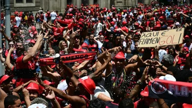 Torcedores do Flamengo provocam Palmeiras após título do Brasileirão: 'Mais um'
