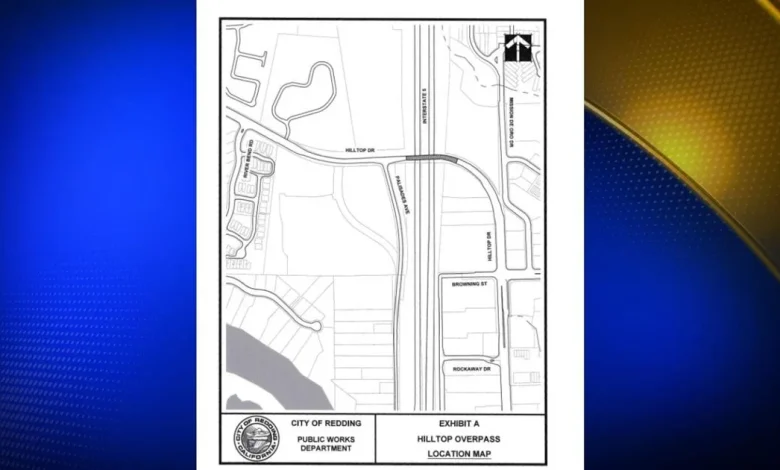 Traffic control on Hilltop Drive for PG&E repairs in Redding