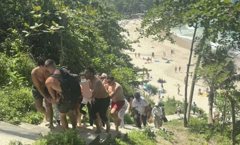 Tragic British father dragged from the sea dead in holiday island loved by tourists