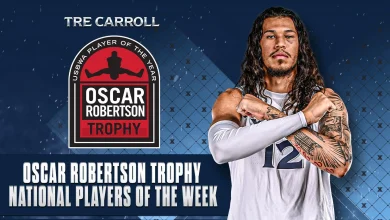 Tre Carroll Earns USBWA National Player Of The Week Honors
