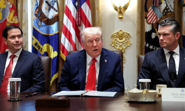 Trump planned to meet with Rubio, Hegseth, top aides on Venezuela, sources say