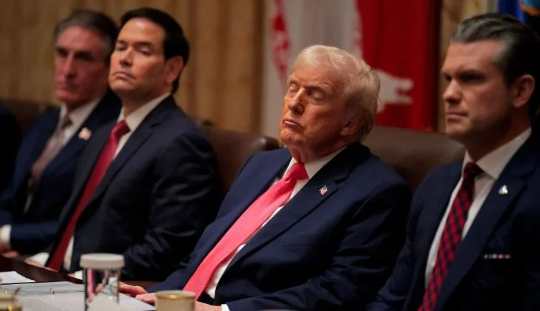 Trump said he was ‘sharper than I was 25 years ago.’ Then he spent an hour appearing to doze off – again.