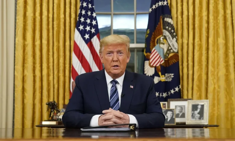 Trump says he'll deliver prime-time address to the nation on Wednesday