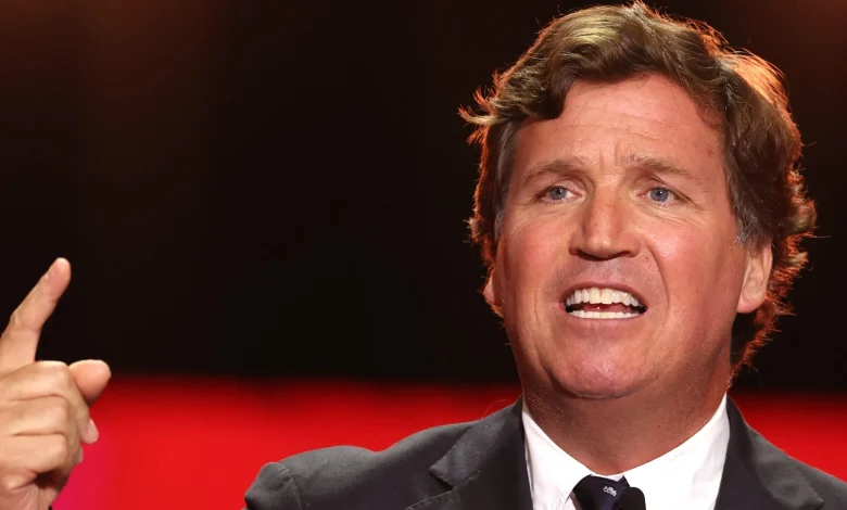 Tucker Carlson visits Gaza refugees, accuses Israel of murdering children