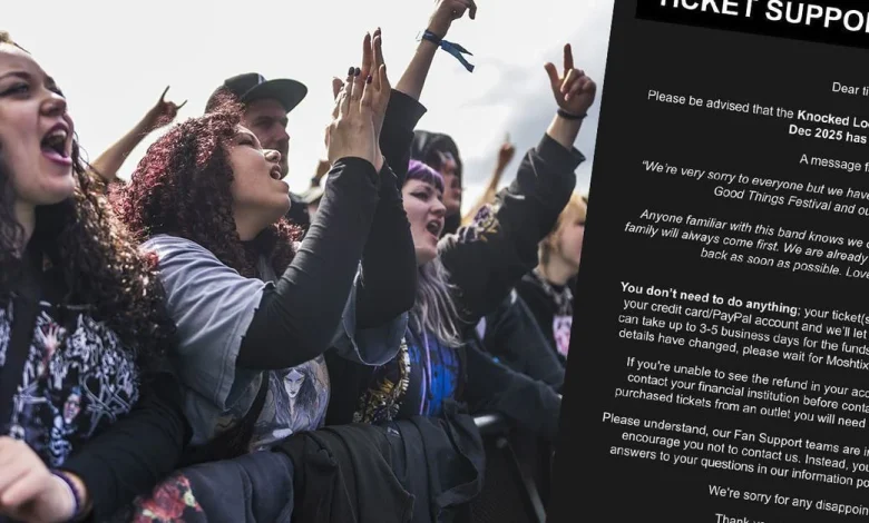 Two bands just cancelled their Australian shows. Only some fans will get refunds